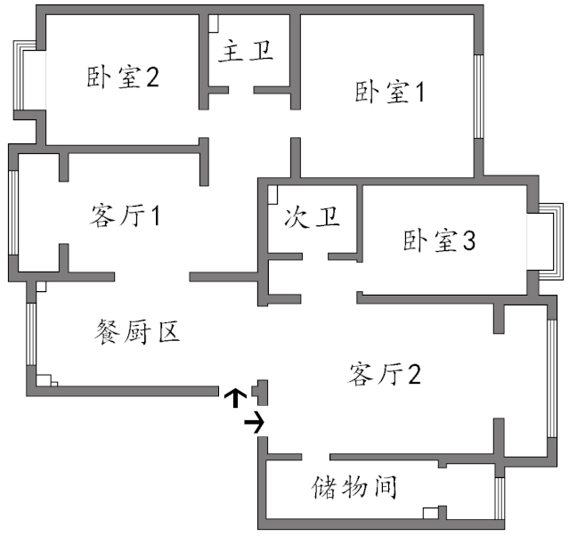 台州装修户型图
